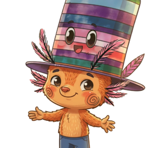 A cartoonised HD image of the child's original drawing